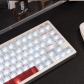 Morning C & Evening A 104+47 PC Frost Milk White Semitransparent Backlit Cool Keycaps Set Screen Printing